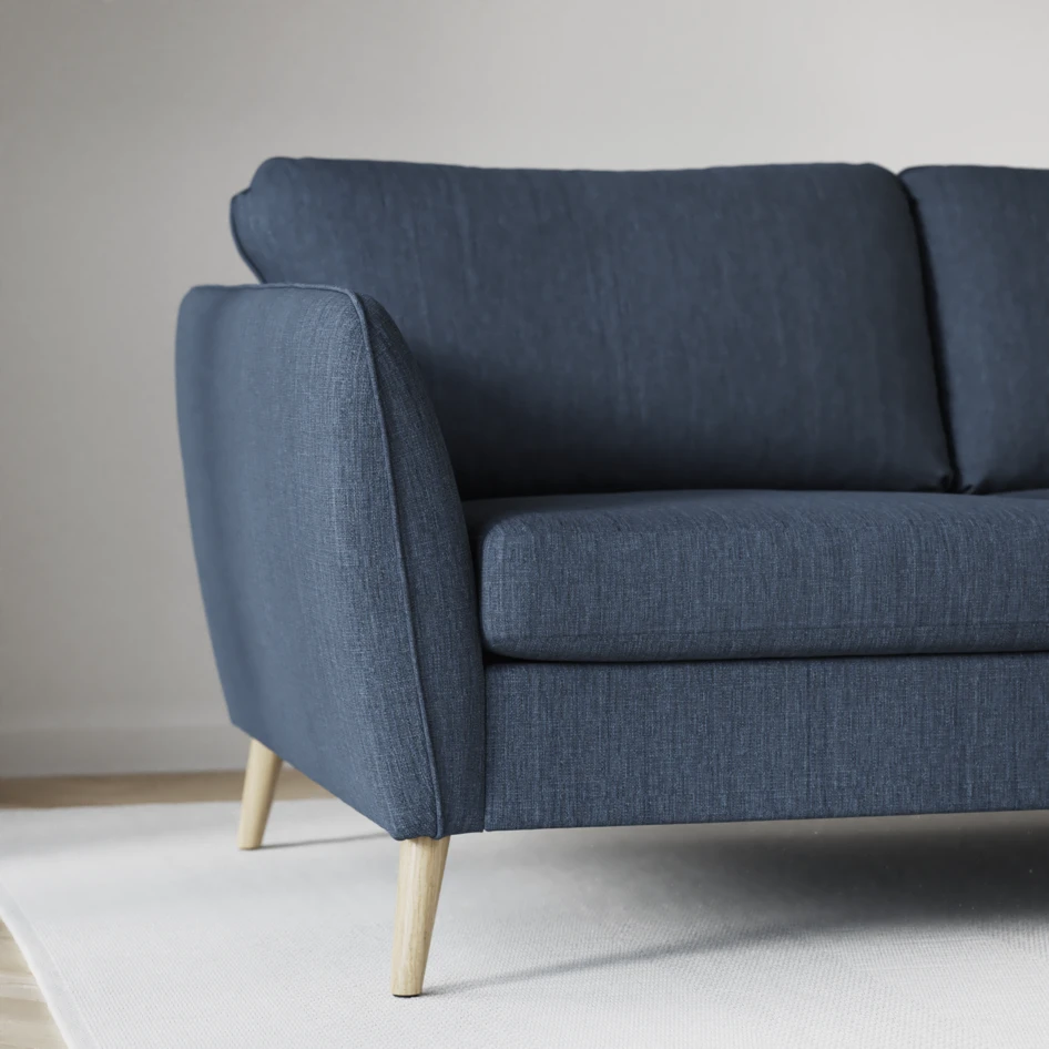 County - 3-sits soffa - Blå