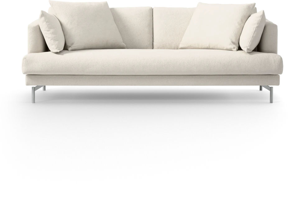 Harper - 3-sits soffa, hel dyna - Vit