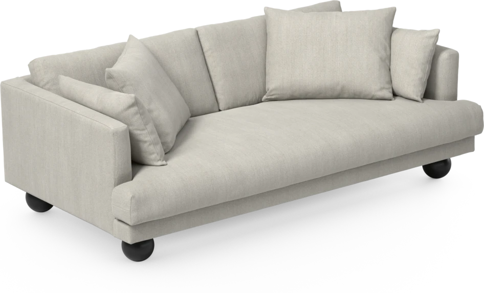 Harper - 3-sits soffa, hel dyna - Beige