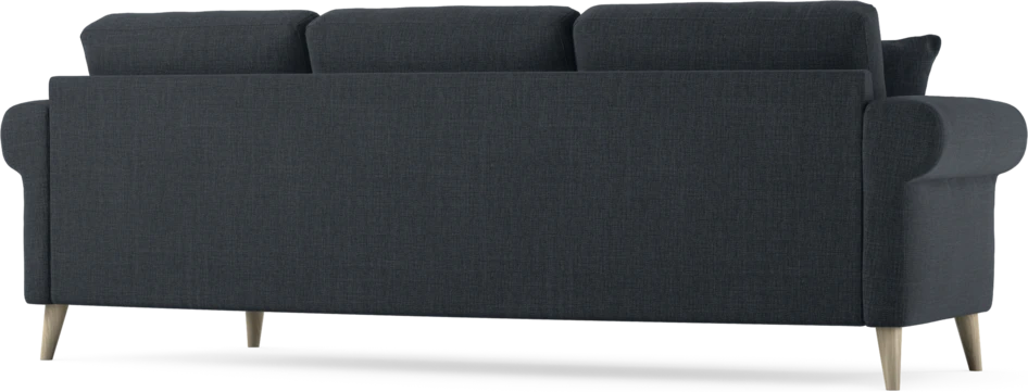 Eden - 3-sits soffa svängd - Blå