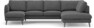 Madison Lux - 2-sits soffa med schäslong vänster och divan höger - Grå