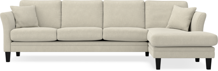 Eden - 3-sits soffa med schäslong - Beige