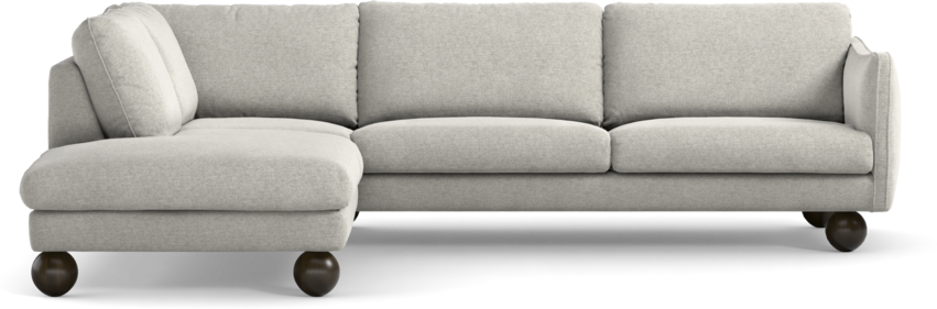 Madison - 3-sits soffa med divan vänster - Grå