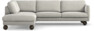 Madison - 3-sits soffa med divan vänster - Grå