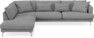 Harper - 3-sits soffa med divan vänster - Grå
