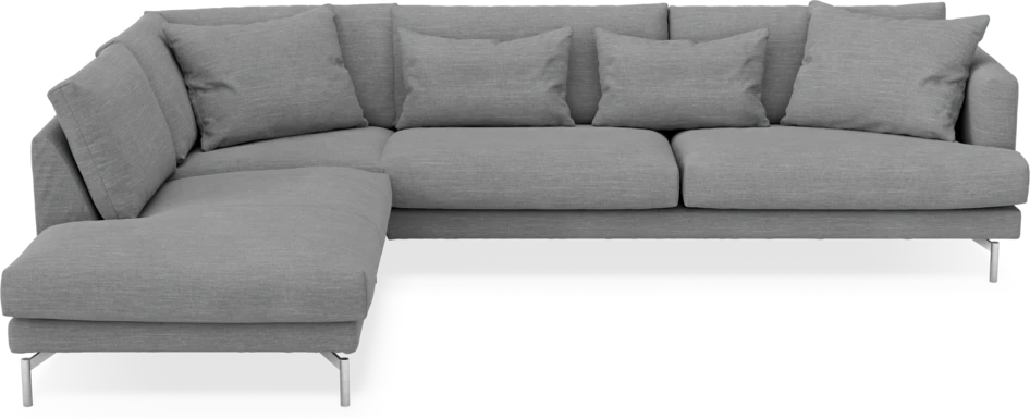 Harper - 3-sits soffa med divan vänster - Grå