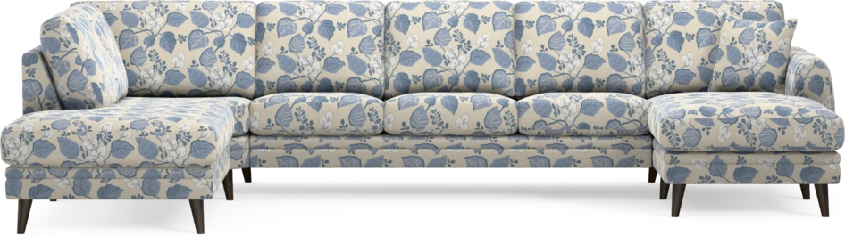 Eden - 3-sits soffa med divan vänster och schäslong höger - Flerfärgad
