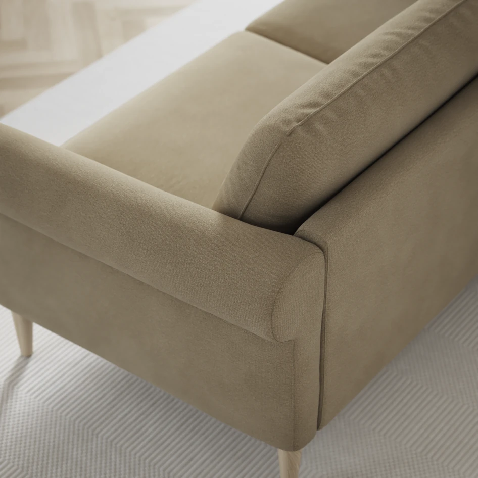 Bridge - Hörnsoffa, 3+2-sits med schäslong vänster - Beige