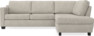 Friday - 2,5-sits soffa med divan höger - Beige