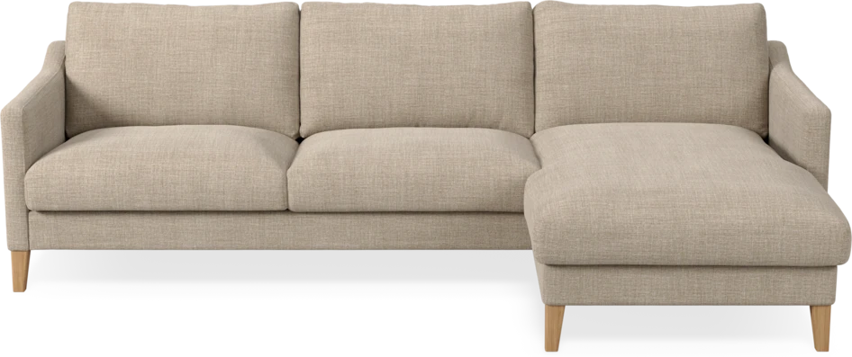 Winston - 3-sits soffa med schäslong, vändbar - Beige