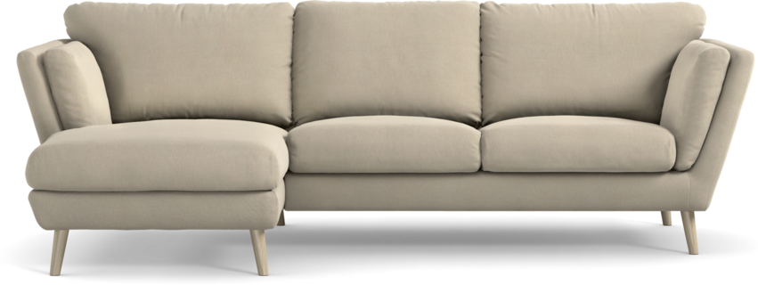 Madison Lux - 2-sits soffa med schäslong vänster - Beige