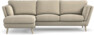 Madison Lux - 2-sits soffa med schäslong vänster - Beige