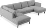 Madison Lux - 2-sits soffa med divan vänster och schäslong höger - Grå
