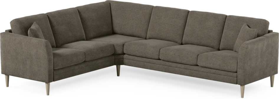 Eden - Hörnsoffa, 2+3-sits - Brun