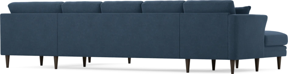 Eden - 3-sits soffa med schäslong vänster och divan höger - Blå