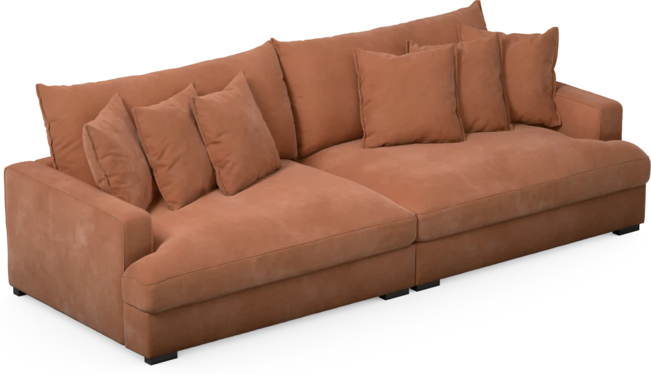 Rossi - 4-sits soffa - Orange