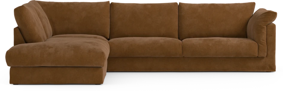 Cherrie Klädsel - Klädsel till 3-sits soffa med divan vänster - Orange