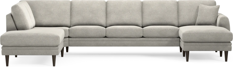 Eden - 3-sits soffa med divan vänster och schäslong höger - Grå