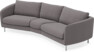 Madison - 3-sits soffa svängd, 90 cm - Grå