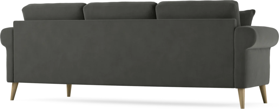 Eden - 3-sits soffa svängd - Grå