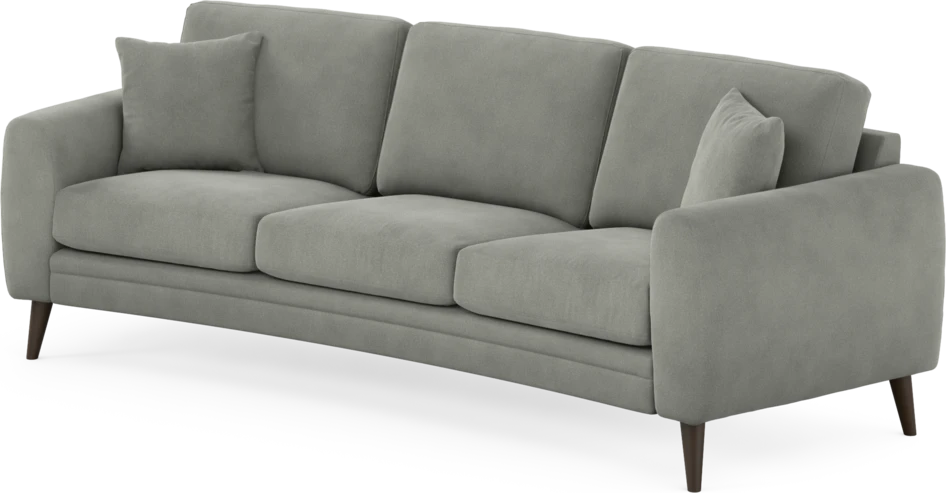 Eden - 3-sits soffa svängd - Grå