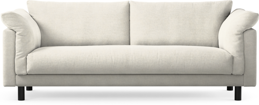 Cherrie - 3-sits soffa, hel dyna, fast klädsel - Vit