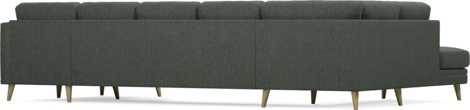 Eden - 3-sits soffa med divan vänster och schäslong höger - Grön