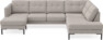 Rio - 3-sits soffa med schäslong vänster och divan höger - Beige