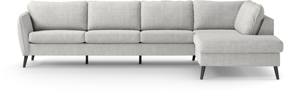 County - 3-sits soffa med divan höger - Grå