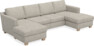 Friday - 2-sits soffa med två schäslonger - Beige