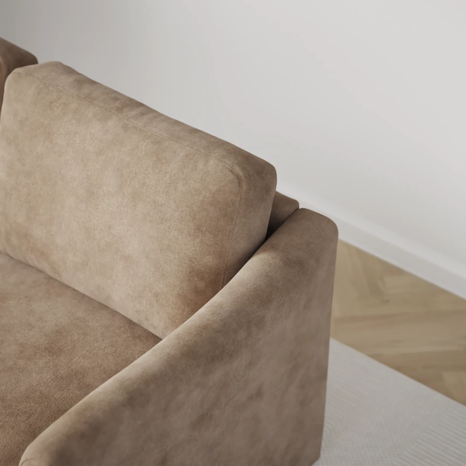 Öland - Bäddsoffa med divan vänster och schäslong höger - Beige