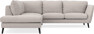 Madison - 2-sits soffa med divan vänster - Grå