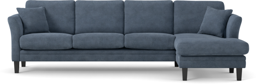 Eden - 3-sits soffa med schäslong - Blå