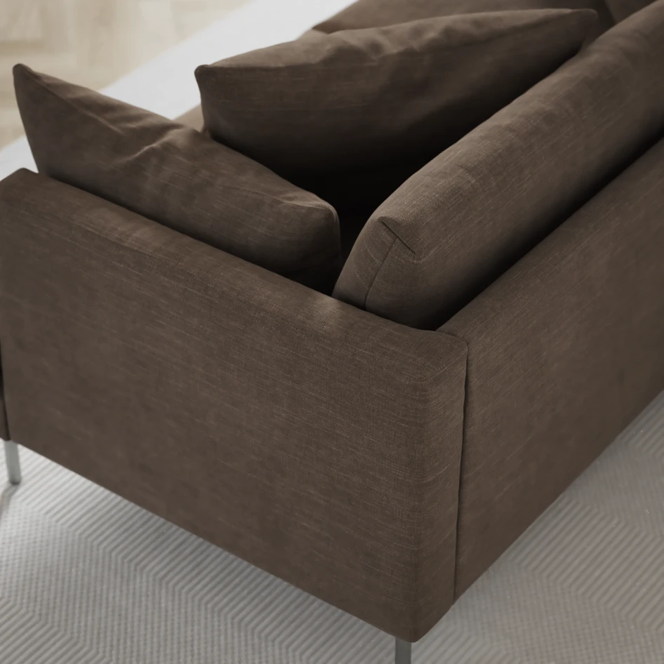 Harper - 3-sits soffa - Brun