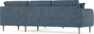 Eden - Hörnsoffa, 2,5+2,5-sits - Blå