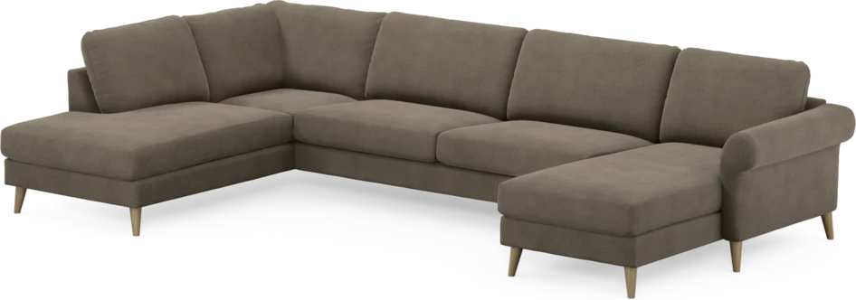 Bridge - 3-sits soffa med divan vänster och schäslong höger - Beige