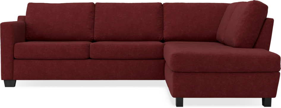 Friday - 2,5-sits soffa med divan höger - Rosa