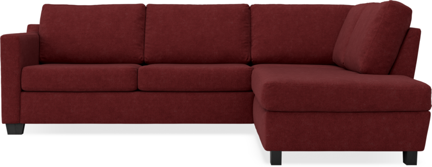 Friday - 2,5-sits soffa med divan höger - Rosa