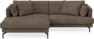 Harper - 4-sits med schäslong XL vänster - Brun