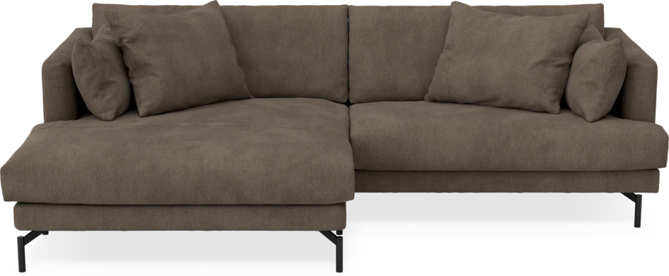Harper - 4-sits med schäslong XL vänster - Brun