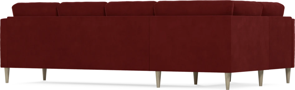 Eden - Hörnsoffa, 1+3-sits - Röd
