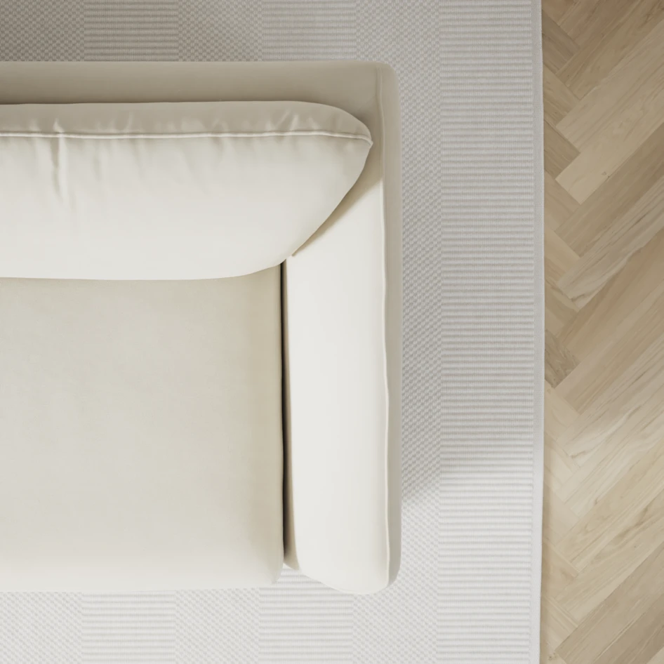 Madison - 2-sits soffa med divan vänster och schäslong höger - Vit