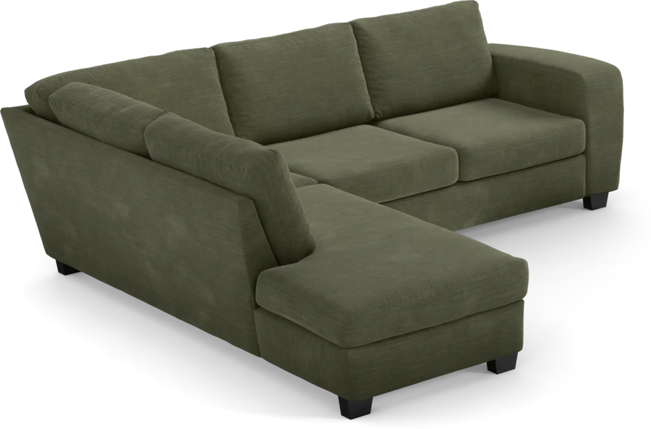 Friday - 2,5-sits soffa med divan vänster - Grön