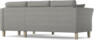 Eden - 2-sits soffa med schäslong - Grå