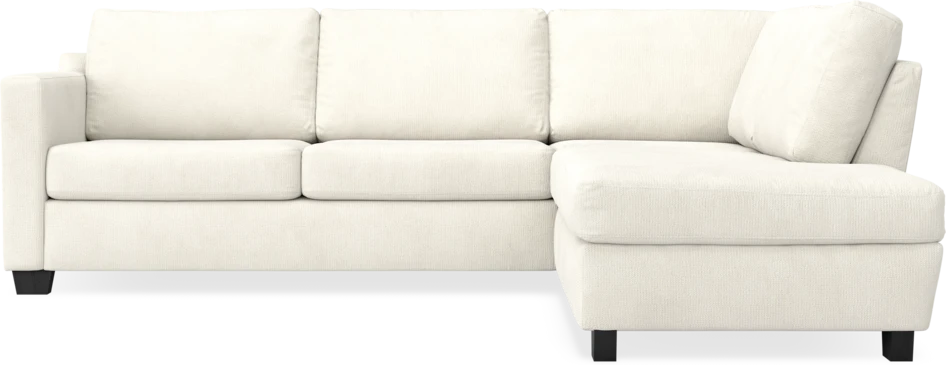 Friday - 2,5-sits soffa med divan höger - Vit