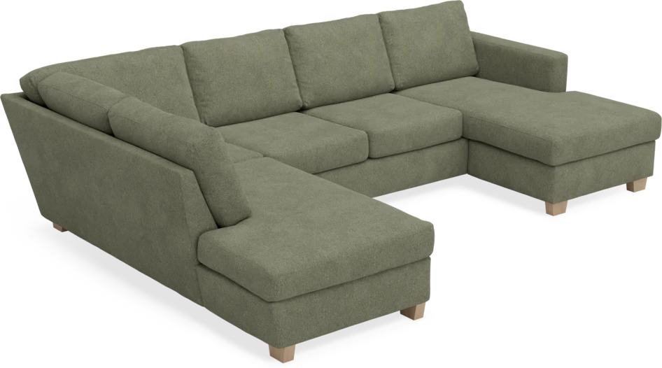 Friday - 3-sits soffa med divan vänster och schäslong höger - Vit
