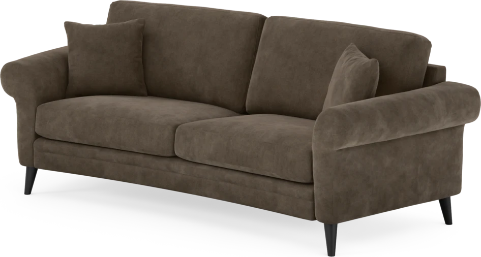 Eden - 2,5-sits soffa svängd - Brun