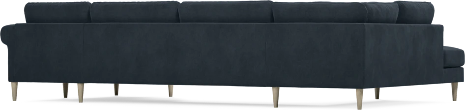 Bridge - 3-sits soffa med divan vänster och schäslong höger - Blå