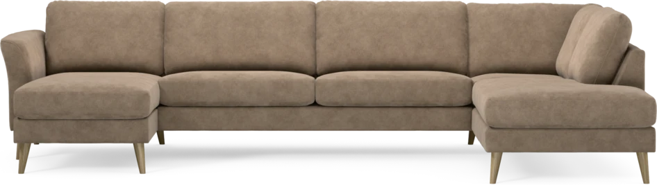 Bridge - 3-sits soffa med schäslong vänster och divan höger - Beige
