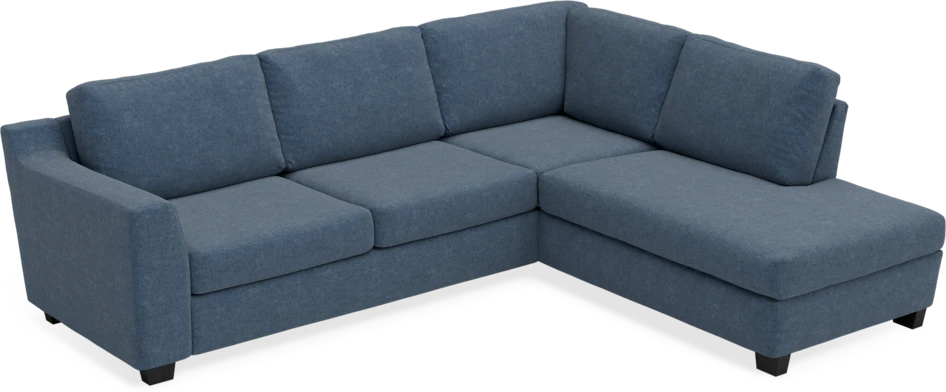 Friday - 2,5-sits soffa med divan höger - Blå